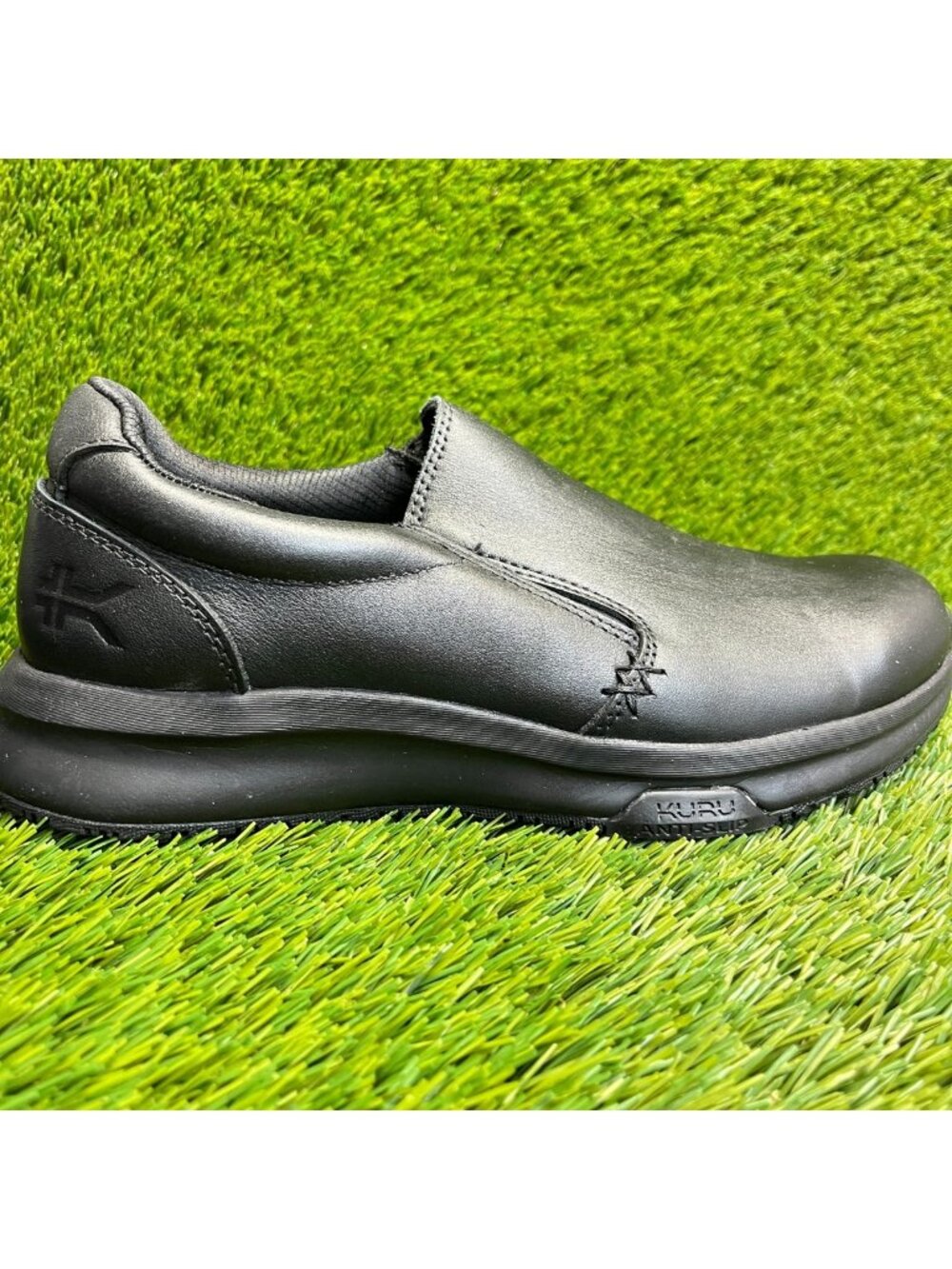 KURU Black Slip-On Sneakers